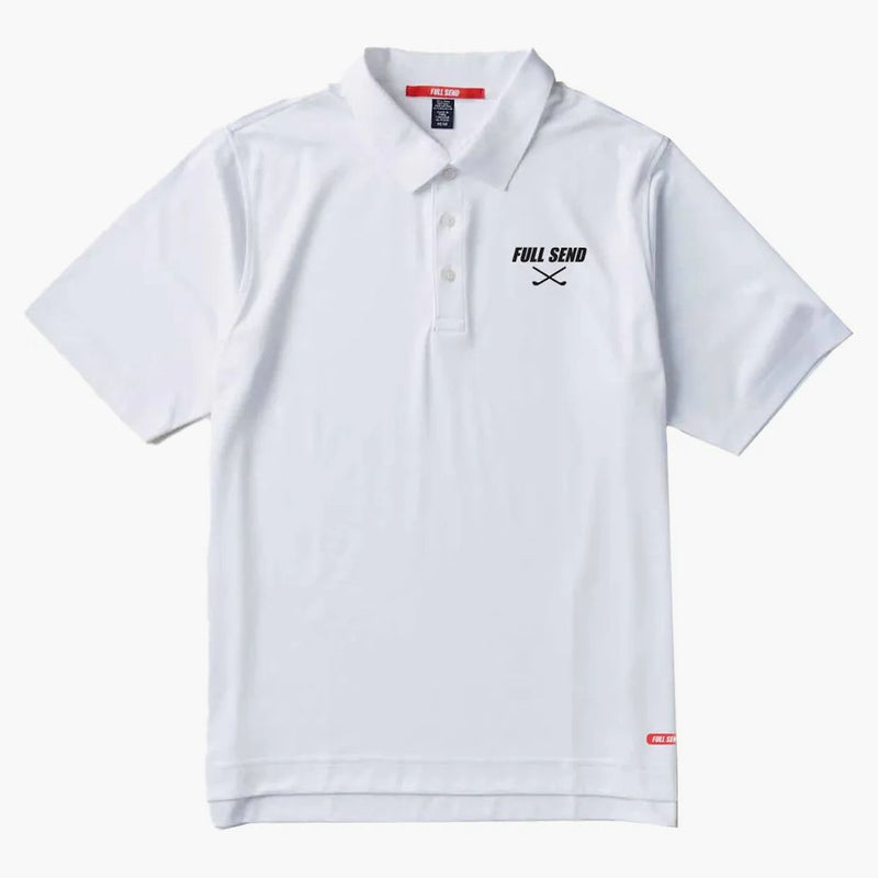 Full Send Albatross Golf Polo White