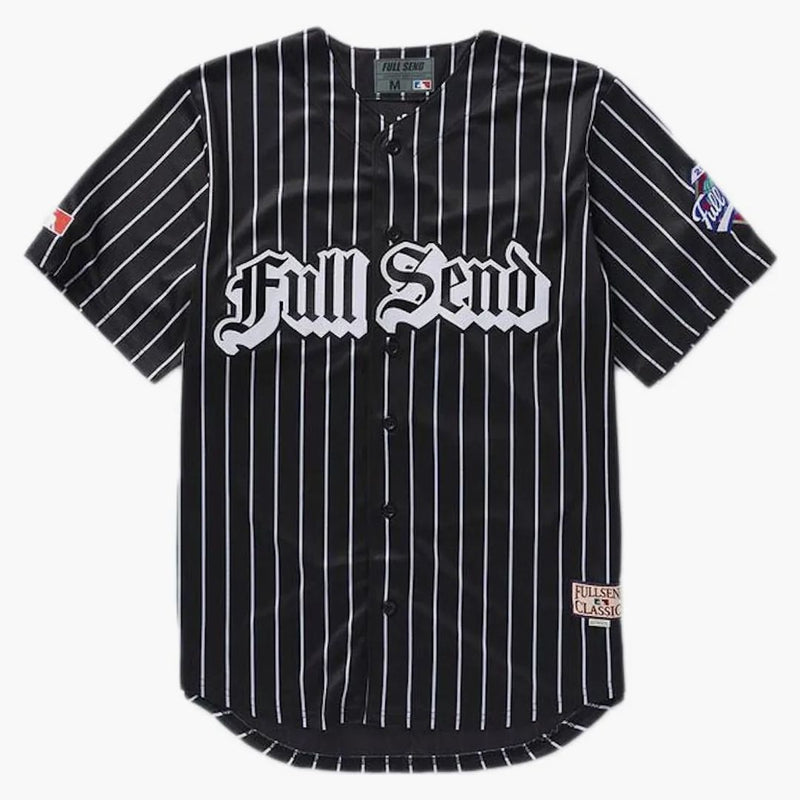Full Send Bronx Baseball Jersey Black