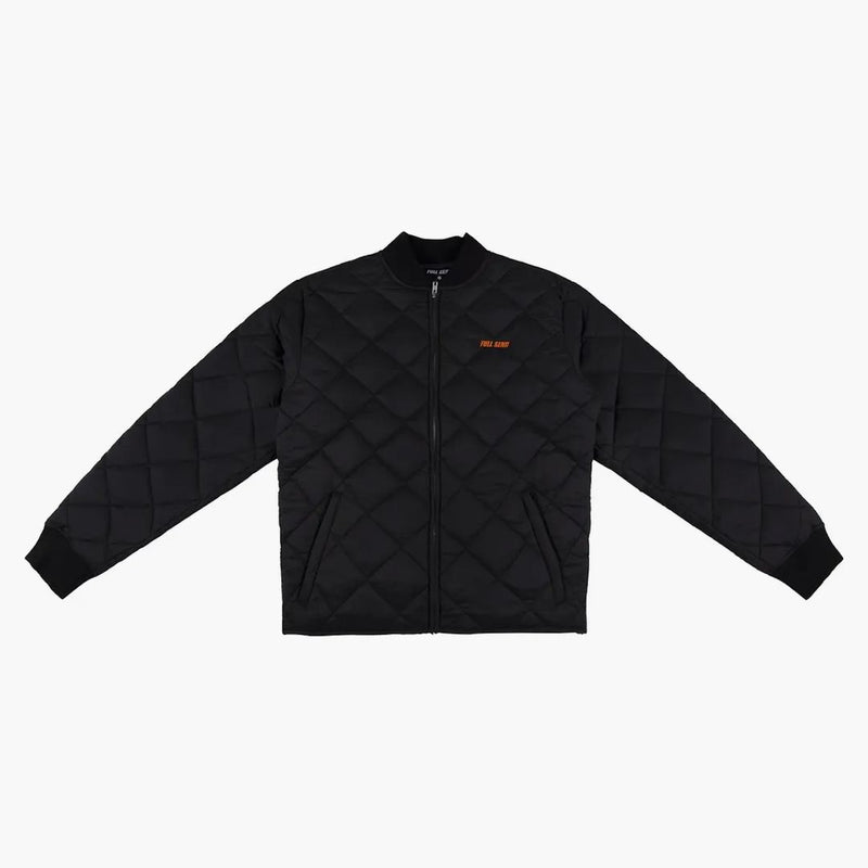 Full Send Camo Logo Quilted Jacket Black