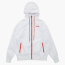 Pełny wyślij pełny wysłanie fitness Windbreaker White/Red