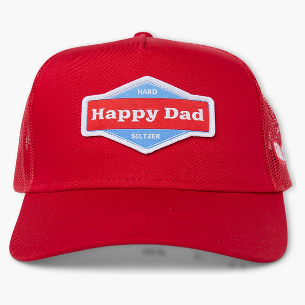 Full Send Happy Dad Trucker Hat Red