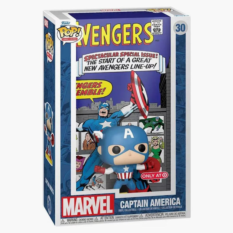 ¡Funko Pop! Comic Covers Marvel Captain America Target Figura exclusiva