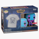 Funko pop! Marvel Studios Guardians of the Galaxy Volume 3 Blacklight Drax With Tee Target Exclusive Bundle
