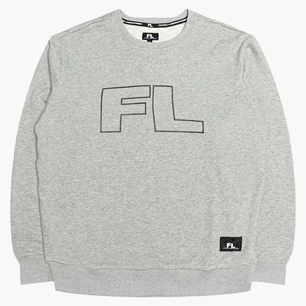 Futura Laboratories Men French Terry Crew Grey/Heather Grey