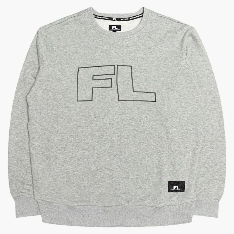 Futura Laboratories Men French Terry Crew Grey/Heather Grey