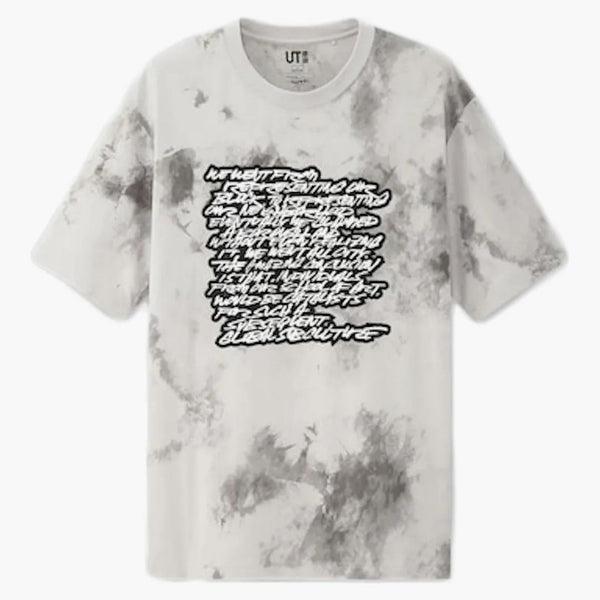 Futura Laboratories x Uniqlo Script T-shirt jasnoszary