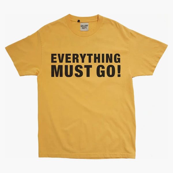 Gallery Dept. Everything Must Go T-shirt Gold