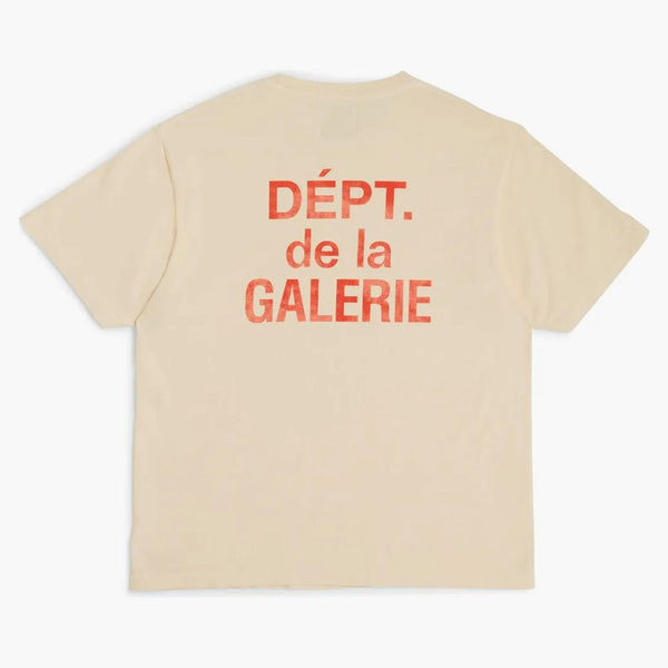 Gallery Dept. French T-shirt Cream/red