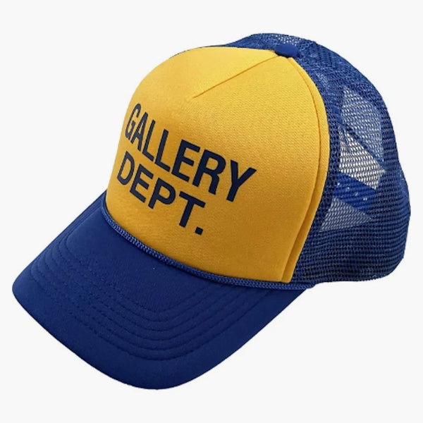 Gallery Dept. Logo Trucker Hat Blue Yellow