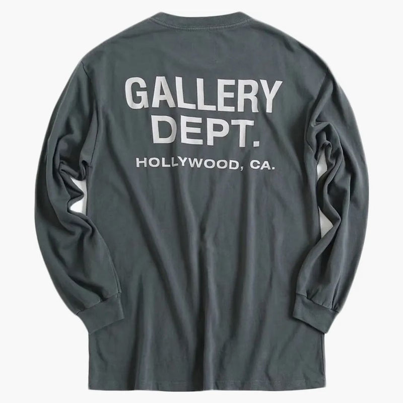 Gallery Dept. Souvenir L/s T-shirt Washed Black/white