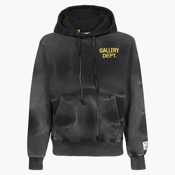 Gallery Dept. Sun Faded English Logo Hoodie Black