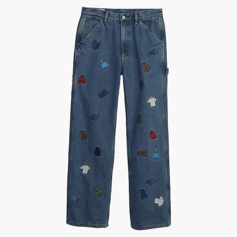 Gap Re-Emissue × Sean Wotherspoon broderad denim Relaxed Carpenter Jeans med Washwell Light Denim