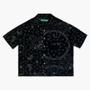 Garment Workshop Cotton Bandana Paisley Summer Shirt Chaos Black