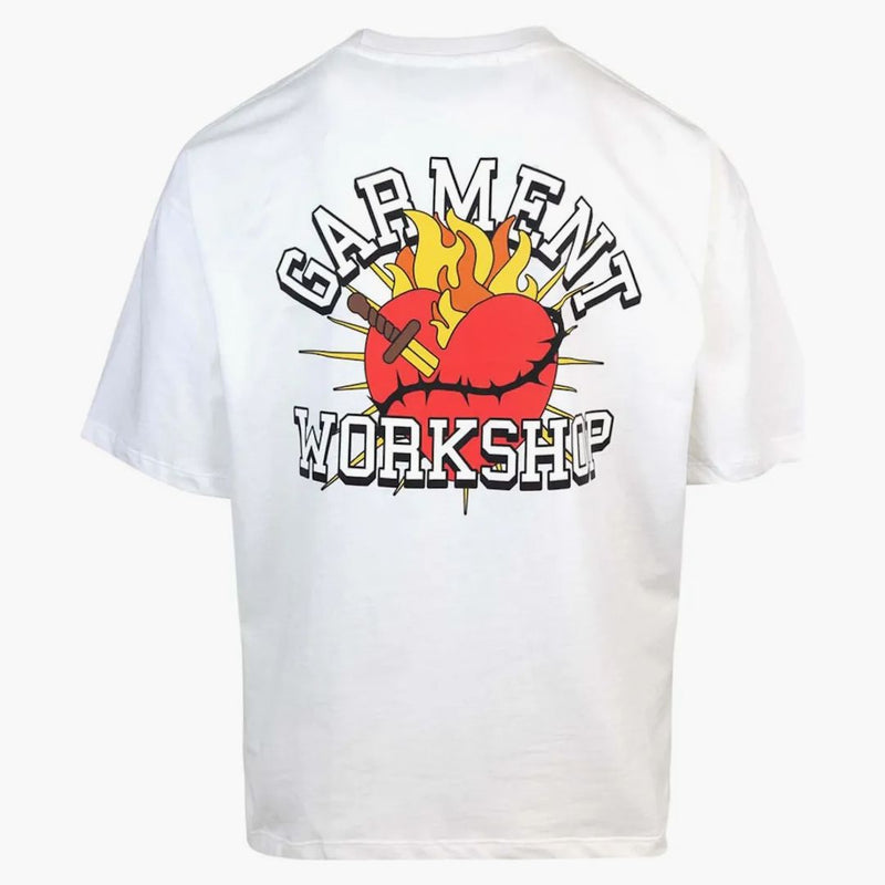 Garment Workshop Print Heart T-Shirt White