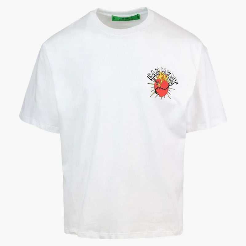 Garment Workshop Print Heart T-Shirt White