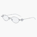 Gentle Monster Carat 02 Sunglasses Silver/Clear