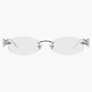 Gentle Monster Glitz 02 Okulary przeciwsłoneczne Silver/Clear