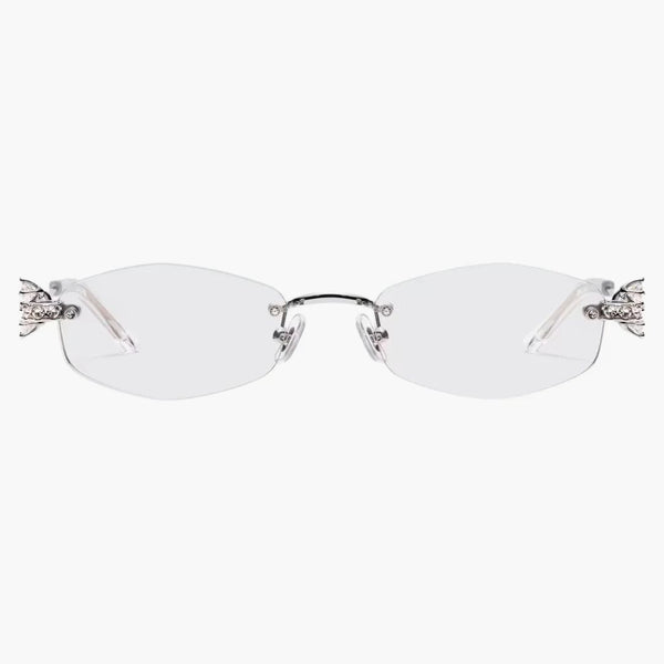 Gentle Monster Glitz 02 Sunglasses Silver/Clear