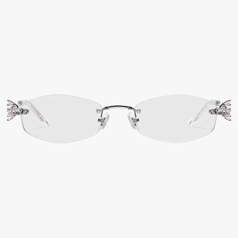 Gentle Monster Glitz 02 Sunglasses Silver/Clear
