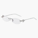 Gentle Monster Glitz 02 Okulary przeciwsłoneczne Silver/Clear