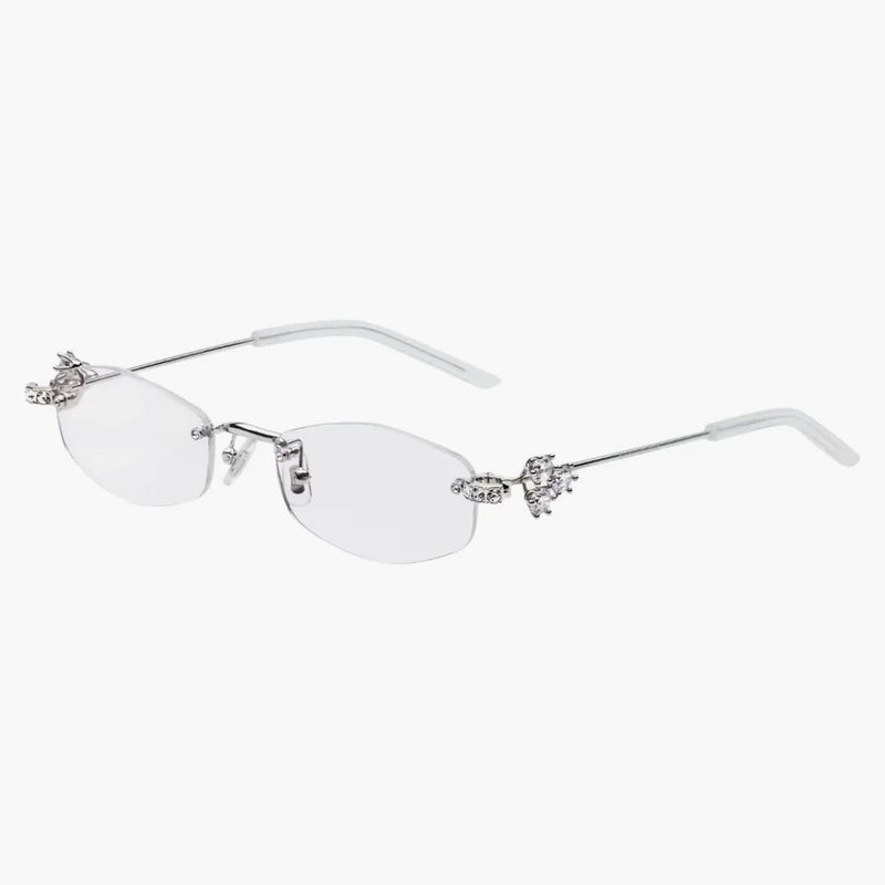 Gentle Monster Glitz 02 Sunglasses Silver/Clear