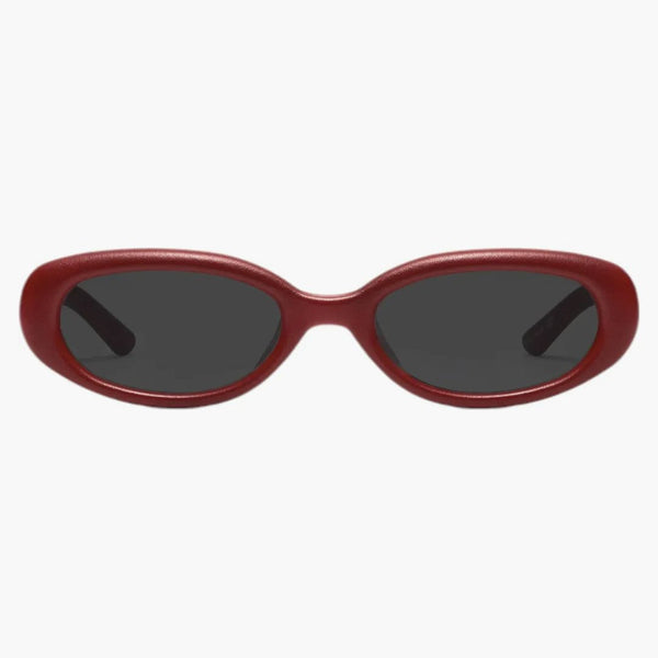 Gentle Monster Maison Margiela Solglasögon Red Grey (MM206 Leather LR1)