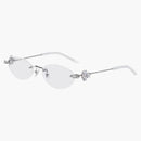 Gentle Monster Orora 02 Sluneční brýle stříbro/čisté