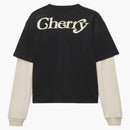 Girls Don't Cry X Cherry Boxy Pocket Thermal L/s Top Black