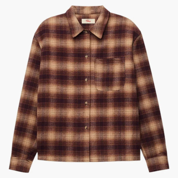 Girls Don't Cry X Cherry Western Flannel Shirt Brown