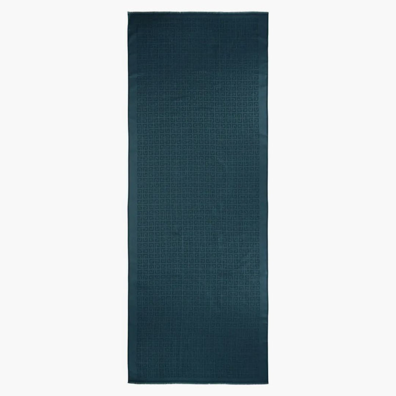 Givenchy 4G Logo Scarf Oil/Blue