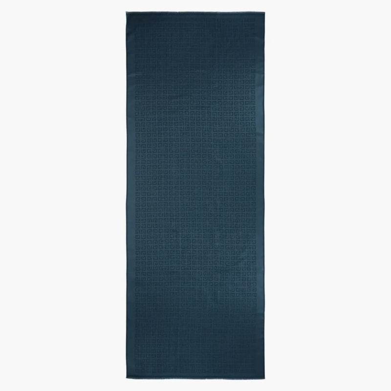Givenchy 4G Logo Scarf Oil/Blue