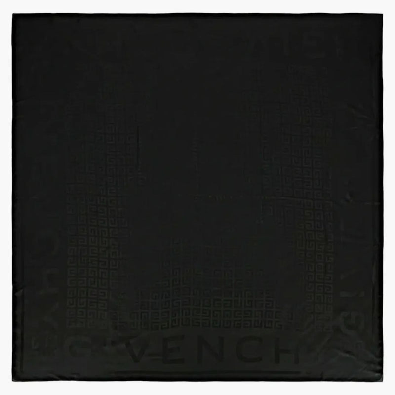 Givenchy 4g logotyp Silkesjal svart