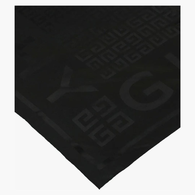 Givenchy 4g logotyp Silkesjal svart