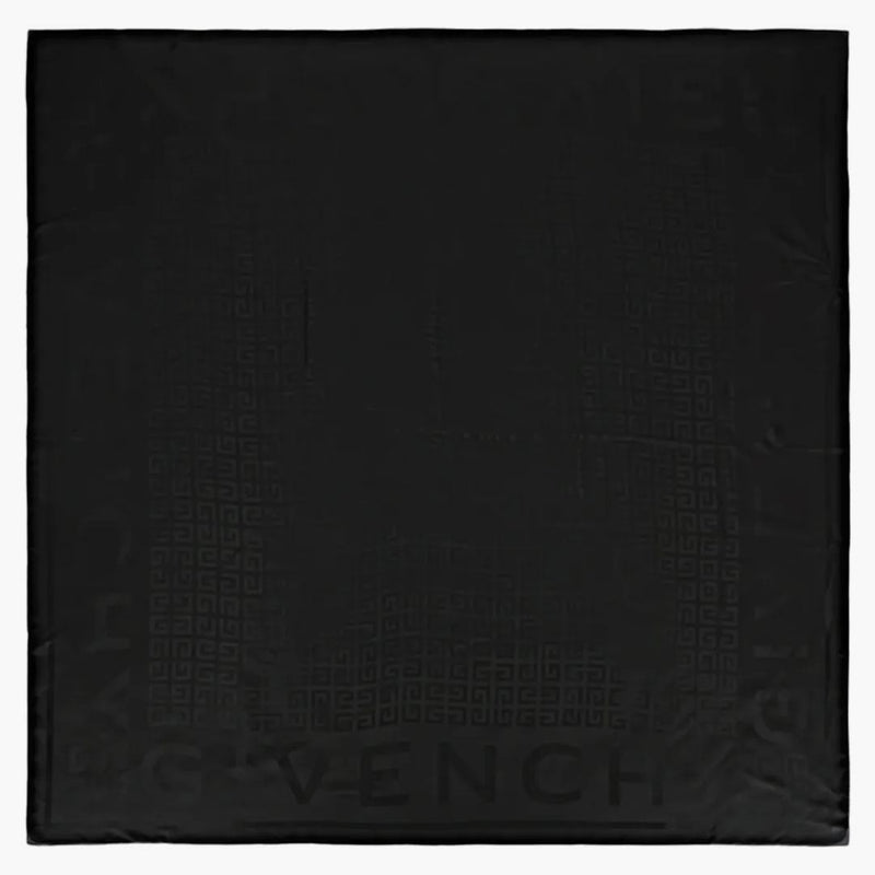 Givenchy 4g logotyp Silkesjal svart