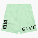 Givenchy 4g Logo Swim Shorts Mint Green