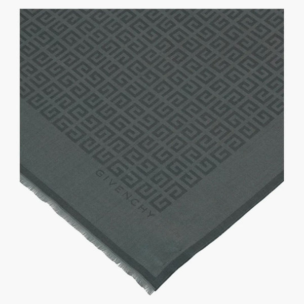 Givenchy 4G Silk Blend Scarf Green