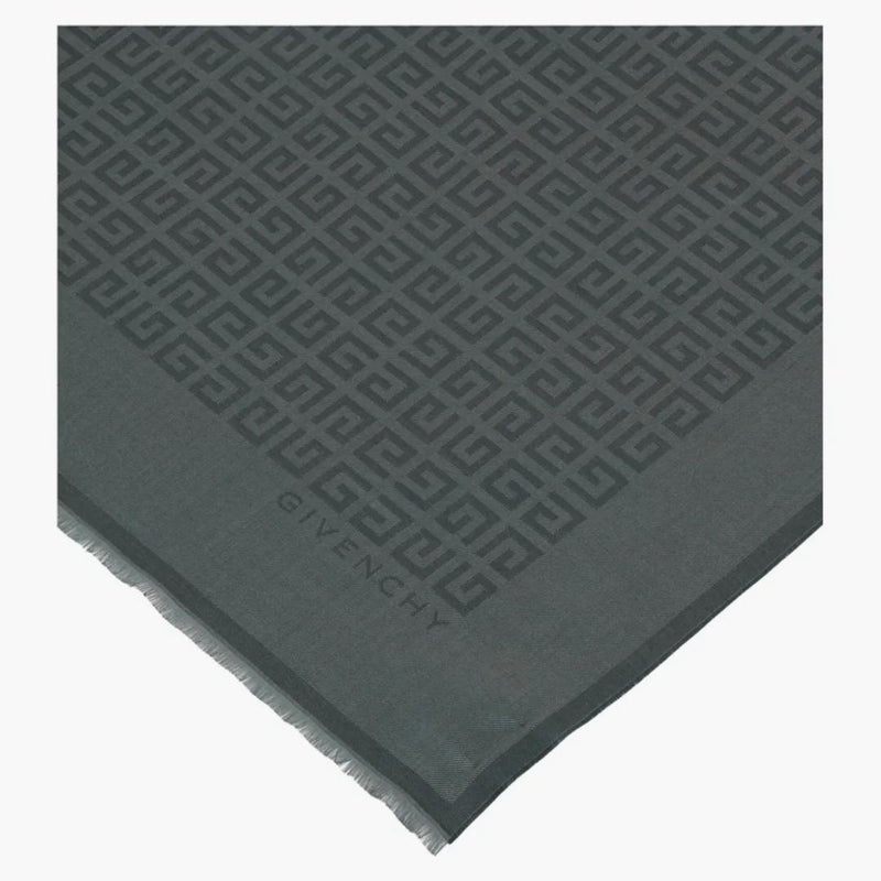 Givenchy 4G Silk Blend Scarf Green