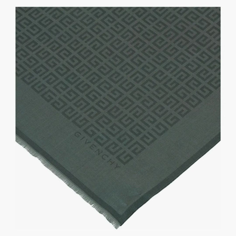 Givenchy 4G Silk Blend Scarf Green
