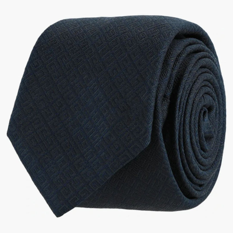 Givenchy 4g Silk Tie Navy/navy