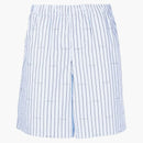 Givenchy Allover Logo Striped Shorts Blue