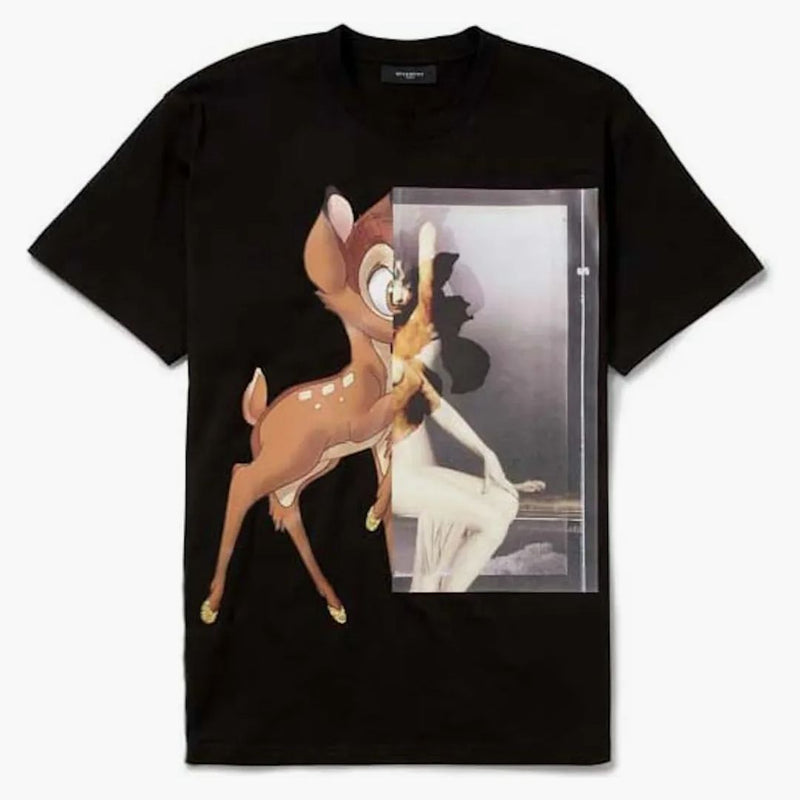 Givenchy Bambi Print Cotton Jersey T-shirt Black