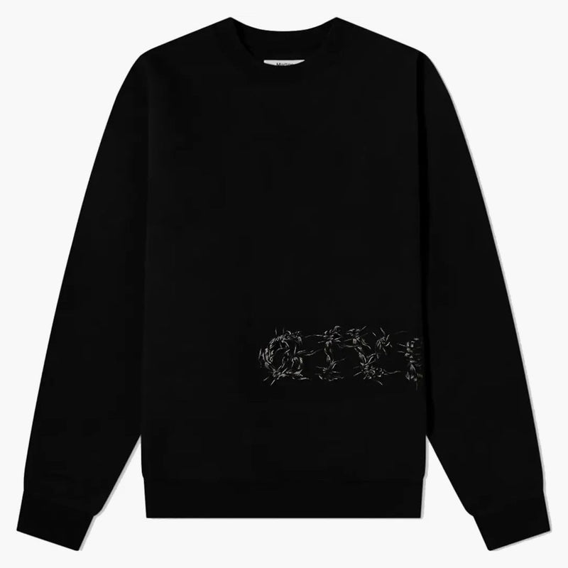 Givenchy ostnatá drátěná mikina černá