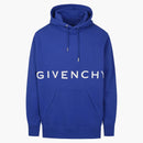 Givenchy Classic Fit Bonded Hoodie Ocean Blue