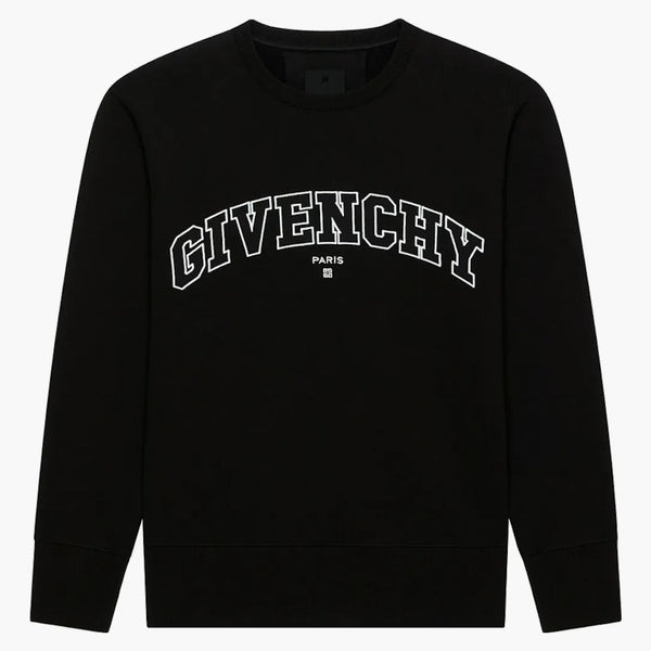 Givenchy College Slim Fit Crewneck Sweatshirt svart
