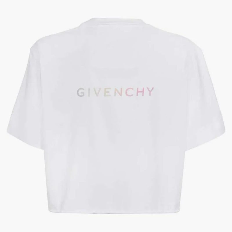 Givenchy oříznuté mužské tričko bílé