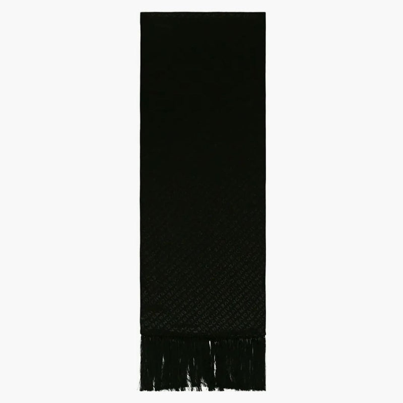 GIVCHY Diagonale Logo Scera Scarf Black
