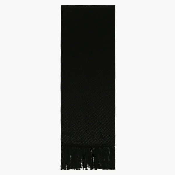 GIVCHY Diagonale Logo Scera Scarf Black