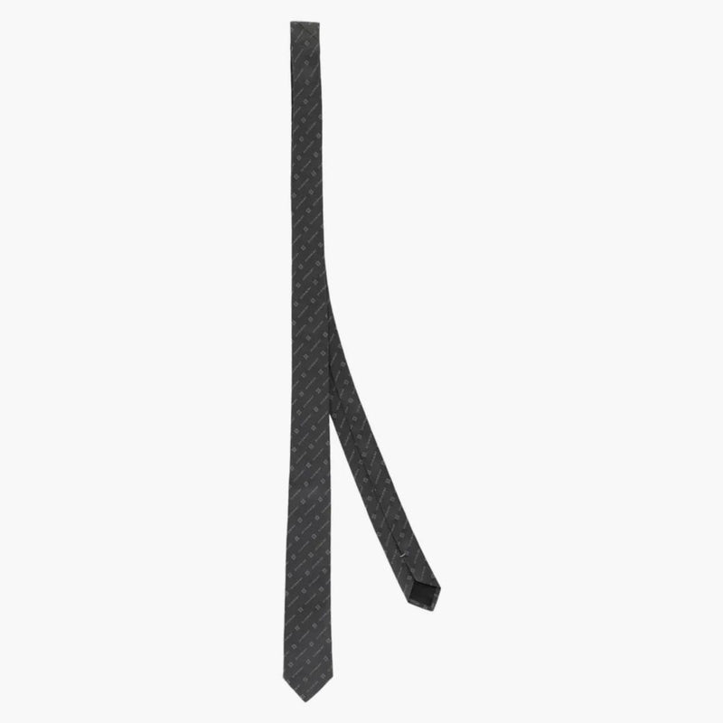Givenchy Diagonal Logo Silk Tie Gray/Multi