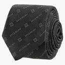Givenchy Diagonal Logo Silk Tie Gray/Multi