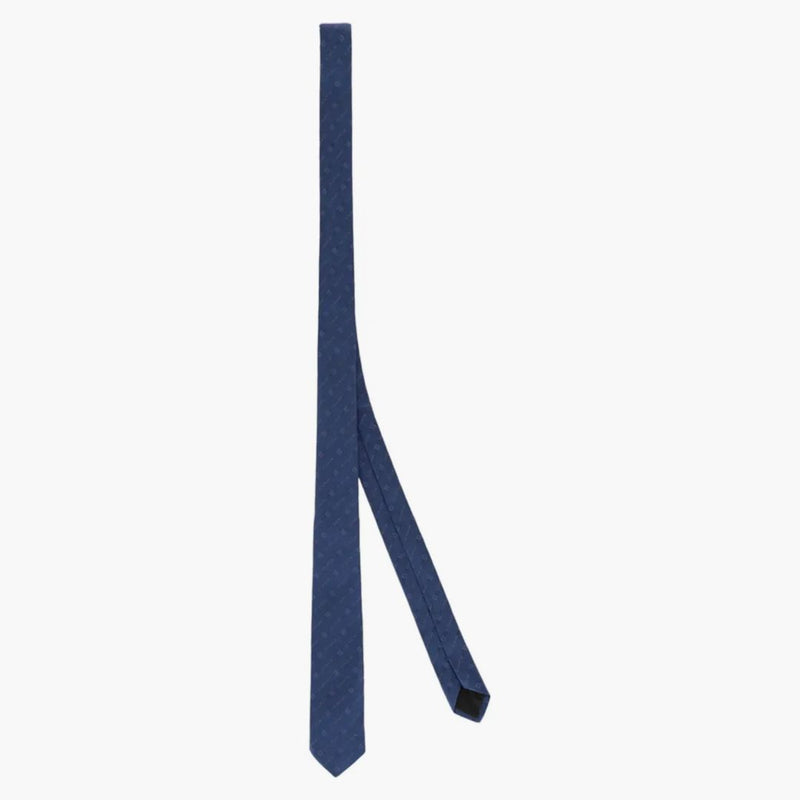Givenchy diagonální logo Silk Tie Navy